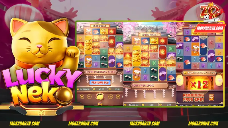 Phân tích giao diện nổi bật của game slot Neko may mắn